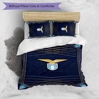 Lazio FC Printed 3PCS Bedding Set Breathable Duvet Cover with Pillowcases Decorative Bed Linen for Bedroom Home 135cm*200cm