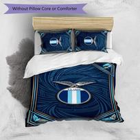 Lazio FC Printed 3PCS Bedding Set Breathable Duvet Cover with Pillowcases Decorative Bed Linen for Bedroom Home 135cm*200cm