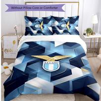 Lazio FC Printed 3PCS Bedding Set Breathable Duvet Cover with Pillowcases Decorative Bed Linen for Bedroom Home 210cm*210cm