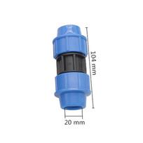 Blue PE Quick Coupling Straight Connector 20/25/32mm Plastic Fitting HDPE Water Pipe Joint Farm Irrigation Tube Connect Adapter gray