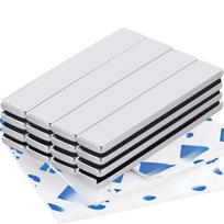 16 vnt. strypiniai magnetai  Galingi neodimio strypiniai magnetai  Retųjų žemių magnetiniai strypai  Stiprūs magnetiniai strypai su dvipuse lipnia juosta 60 x 10 x 3 mm