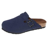 Moterų šlepetės Klasikinės klumpės Vasarinės Geriausiai parduodamos Plokščiapadės Suede Madingos Uždaru priekiu Vienspalvės Retro Zapatillas Mujer 35-45 42 blue