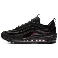 Nike Air Max 97 Blizgučiai Juodi Raudoni Moteriški Kedai Laisvalaikio Batai DC1709-060 37.5 black