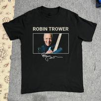 Rare Robin Trower 2025 Signature Poster T Shirt Black All Size Gift Fan TU012 Unisex T-Shirt XL gray