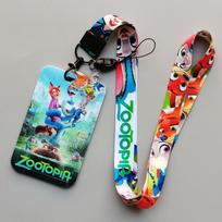 Zootopia Anime Kortelių Laikiklis, Autobuso ir Metro Bilietų Dėklas Su Poliesterio Dirželiu Studentams (As shown-14721)-
