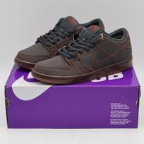HV1668-001 Nike SB Dunk Low Pro Dark Smoke Grey and Black (Men's) 10 black