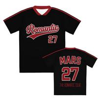 Men Women Clothing Bruno Mars The Romantic Tour Football Tee Short Sleeve Summer Casual T-shirt Graphic Print Merch Streetwear XL brown