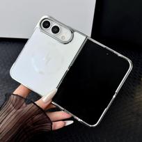 For iPhone Duo Fold Case Fashion Matte PC Hard Magnetic Protective Back Cover For MagSafe Wireless Charging Phone Shell Funda iPhone Ultra balta