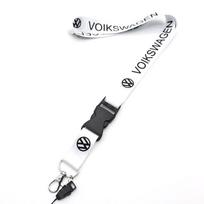 Volkswagen VW madingos kaklo juostelės, dirželiai raktams, mobiliesiems telefonams, darbo pažymėjimams pakabinti VW Volkswagen Golf Polo Passat Touran Jetta f52 priedai white
