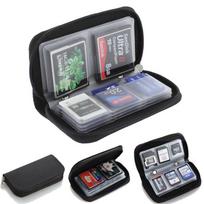 Hot Sdhc Mmc Cf Micro Sd Memory Card Storage Carrying Pouch Case Holder Wallet Black One Size gray