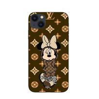 Coque Maniacase pour Iphone 13 mini minnie Disney Lv marron