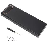 L10 22,5W 10x18650 Suvirinimo Nereikalaujantis Akumuliatorių Laikymo Dėžutė LCD Ekranas DIY Power Bank RinkinysJuodas juoda