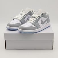 DC0774-105 Nike Air Jordan 1 Low Wolf Grey Aluminium (Women's) 5W gray