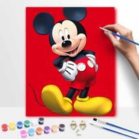 Disney Paint By Number Kit Mickey Mouse Art Drawing Canvas DIY Picture Home Decor Supplies For Adults Bedroom Wall Living Room Gift 50x70cm