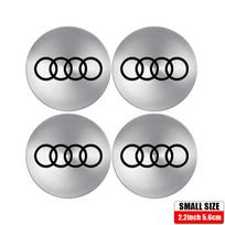 Audi B5 56/60/65MM Automobilio ratlankių gaubteliai Automobilio emblema Padangų centriniai dangteliai Aksesuarai Audi A1 A2 A3 A4 A5 A6 A7 A8 Quyttro Sline RS Q2 Q3 gray