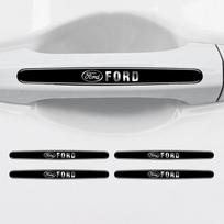 Automobilio durų rankenėlės apsauginė lipdukas Durų dubenėlio apsauga nuo įbrėžimų Juostelė Traukimo rankenos apsauginė plėvelė Ford Mustang Fiesta Kuga Edge gray