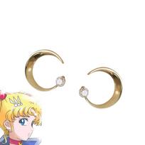 Bishoujo Senshi Sailor Moon Auskarai Abiem Ausims Prisegimai Ausų Aksesuarai Cosplay Prekės Moe Prekės Aplinka Paprasti Stilingi Unisex beige