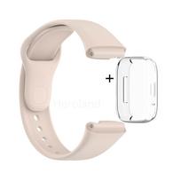 Apyrankė Redmi Watch 3 Active išmaniajam laikrodžiui, minkšta silikoninė apyrankė, apyrankė Redmi Watch3 Lite, apyrankė su dėklu Redmi watch 3 Active dramblio kaulas