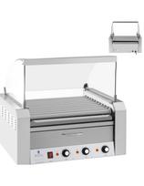 Roletas su dangteliu ir kaitinimo stalčiumi bandelėms 20 dešrelių HotDog 2600W 230V Royal Catering