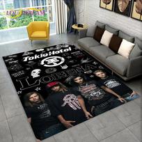 Tokio Hotel Roko Grupė Bill Kaulitz Kilimas Kilimėlis Namams Svetainei Miegamajam Sofai Durų Kilimėlis Dekoracija, Vaikų Plotas Kilimas Neslystantis Grindų Kilimėlis 40x60cm gray