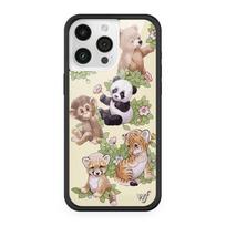 Lauko gėlės 3D žvaigždės grybo dėklas telefonui iPhone 16 15 14 13 12 17 Pro Max Plus Air WF Meškiukas Mielas Leopardas Safari Kūdikiai Dangtelis for iphone 16Pro Max beige