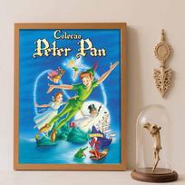 Disney Diamond Painting 5D Handmade DIY Peter Pan Diamond Stickers Home Room Decorations Gifts Round 40x50cm brown