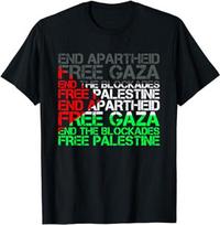 Nemokama Palestina Arabų Palestina Gaza Jeruzalė Palaikymo Vėliava Marškinėliai Solidarumo Grafinis Marškinėlis M black