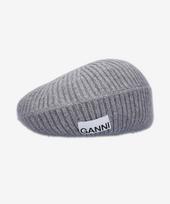 Gani Structured Rib Beret - Paloma Melange / A4430921 Free gray