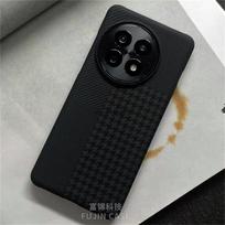 Grid Texture Slim Case For OnePlus 13 12 R 11R ACE 5 Pro 3 One Plus 13R OnePlus12 Lightweight PC Hard Back Cover Fashion Bumper For OnePlus ACE3 black