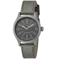 TIMEX Expedition Men's Watch, Quartz Movement, Brass Case, Mineral Glass, Moss Green Dial, 40mm Case, TW4B22900 gray
