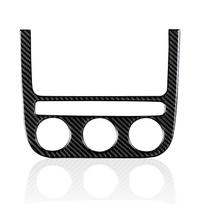 For VW Jetta V Golf V MK5 R32 GTI Plus Variant, Car Center Console CD/Climate Adjust Panel, Carbon Fiber Interior Sticker B black