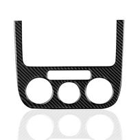For VW Jetta V Golf V MK5 R32 GTI Plus Variant, Car Center Console CD/Climate Adjust Panel, Carbon Fiber Interior Sticker A