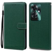 OPPO Reno 11F 5G dėklas Odinė piniginė Atverčiamas telefono dėklas Reno 11F dėklui Knygos tipo dėklas Reno 11 F Reno11f dėklui Dangtelis Fundas For OPPO Reno 11F 5G black