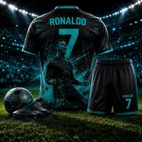Vasaros# CR7 Ronaldo Nr.7 Tematikos Futbolo Apranga Suaugusiems Vaikams Džersis Šortai Dviejų Dalių Sportinis Kostiumas Gerbėjams Tėvų ir Vaikų Drabužiai 100