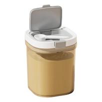 Pieno miltelių dozatorius, laikymo indas 800/1300 ml, sandarus stiklainis, lengvai valomas, nešiojamas užkandžių puodelis, maisto indas M šviesios kavos spalvos