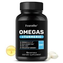 Omega-3, Curcumin soft capsules 60 capsules dietary supplement 60 capsules