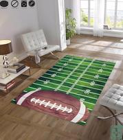Rankomis kilimotas futbolo aikštės kilimas svetainei, namų dekoravimui, sporto tema, namų dekoras 120x160cm gray