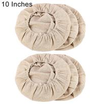 6 vnt. Fermentuojamo audinio dangtis duonos tešlos krepšelio medvilnė 10 inch beige