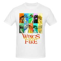 Unisex Wings Of Fire Dragons Fun T Shirt Streetwear Cotton Crewneck T Shirt Unisex M beige