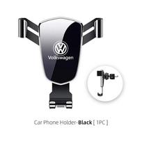 Cup Holders Gravity Car Phone Holder Air Vent Moblie Cell Stand Mount Bracket For Volkswagen VW Scirocco Jetta Beetle Golf Passa juoda