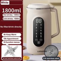 Xiaomi 1.8L Soy Milk Machine 18h Appointment Filter-free Wall Breaking Machine Mixer Home Electric Juicer Multifunctional Food Process AU&220V balta