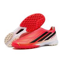 Men's Youth TF AG Long Spike Low-Top Artificial Grass Football Shoes 35 red