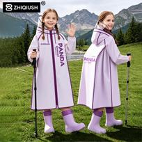 Vaikams skirtas visiškai dengiantis neperšlampamas lietpaltis su vieta kuprinei - Tinka pradiniams mokykloms ir darželiams 2XL for 140-150 cm gray
