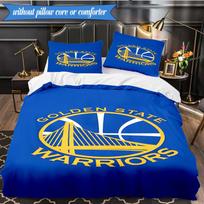 Golden State Warriors Poster 3pcs Bedding,Including 1pc Duvet Cover And 2pcs Pillowcases Perfect for Christmas,Ideal for Bedroom, Dormitory 140cmx210cm
