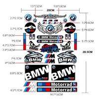 BMW M Performance Automobilio Dekoratyvinės Sparnų Bagažinės Lipdukai Emblema Ženklelis Modifikacija Vandeniui Atsparus Motociklo Kėbulo Atspindintis Lipdukas gray