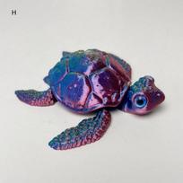 3D Spausdintos Vėžliukų Figūrėlės Su Judančiais Sąnariais Kūrybinga Kolekcija Stalviršio Dekoracijos Ornamentai Šventinės Dovanos H