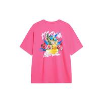Li Ning X League Of Legends Collaboration Animacinių filmų spausdinimas apvaliu kaklu trumpomis rankovėmis marškinėliai unisex viršutiniai drabužiai ryškiai rožinė ATST807-5 XL pink