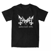 Vyriškas marškinėlis Roko grupė Mayhem Black Metal Marškinėlis Vintažinis 100% Medvilnė Trumpomis Rankovėmis Apvalia Kaklo Iškirpte Marškinėlis Moteriškas ES Dydis Unisex Viršutiniai Drabužiai 3XL gray