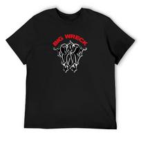 Geriausi logotipas Big Wreck yra kanadiečių-amerikiečių roko grupės marškinėliai mieli drabužiai per dideli drabužiai paprasti marškinėliai vyrams XXXXL