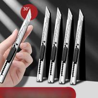 10pcs Small Artist Hand-held Paper Knives Knife Stainless Steel Hand Wallpaper Knife Office Stationery White